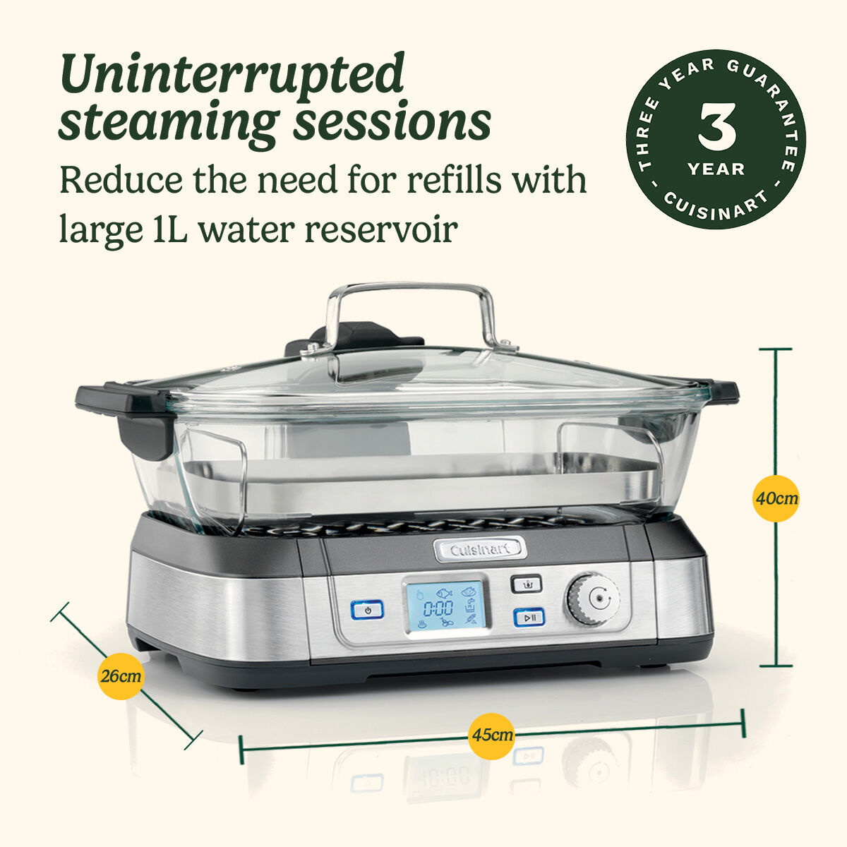 Cookfresh Professional Glass Steamer | STM1000U | Cuisinart